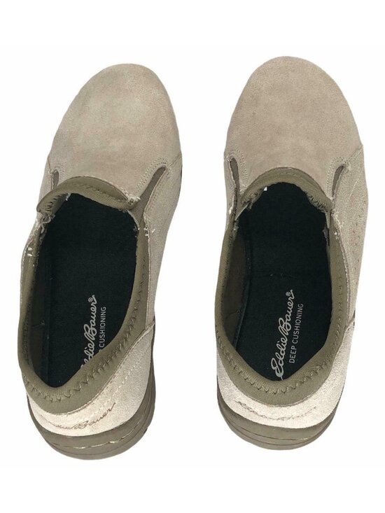 Eddie Bauer Deep Cushioning Birch Bay Beige Suede Leather Loafer Womens 6 M Shoe - Picture 7 of 12